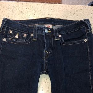 Dark Wash, Leopard Accent True Religion